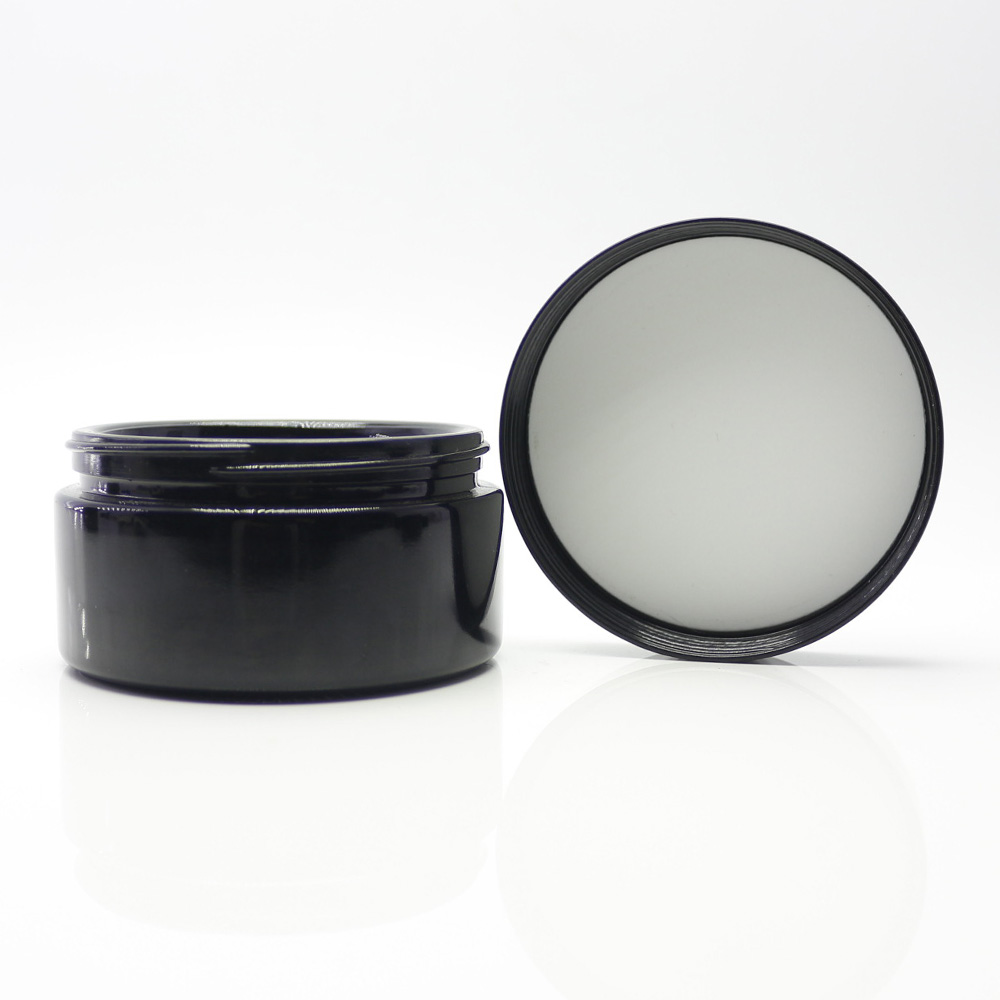 100ml dark violet glass jar for argan oil shampoo with beauty cosmetics DVJ-16T