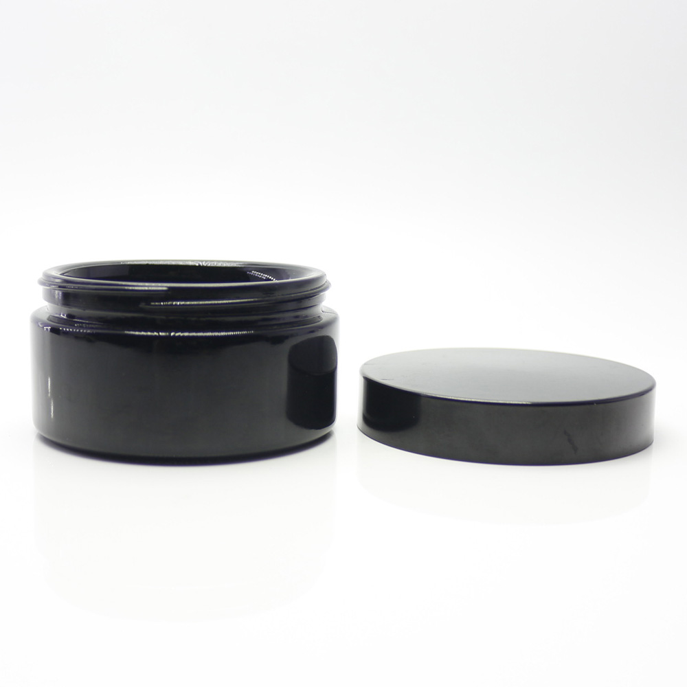100ml dark violet glass jar for argan oil shampoo with beauty cosmetics DVJ-16T