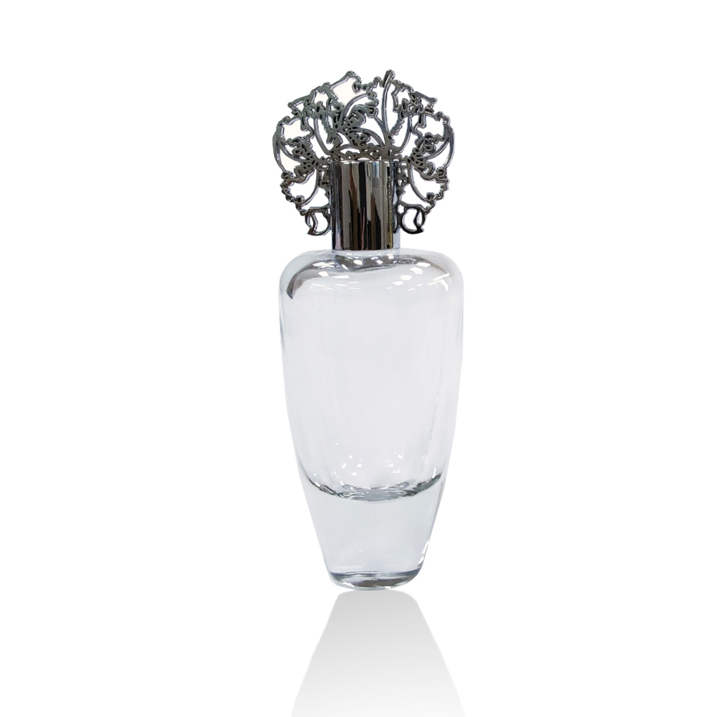 100ml decorative perfume packaging crimp perfume bottle empty glass bottle for perfume