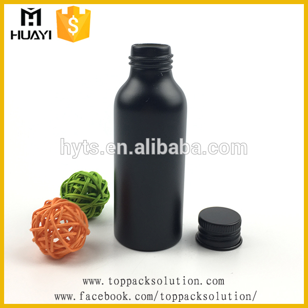 100ml empty perfume used spray black aluminium bottle