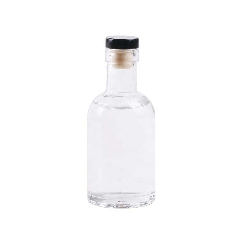 100ml empty small mouth mini spirits vodka gin liquor glass bottle with screw cap