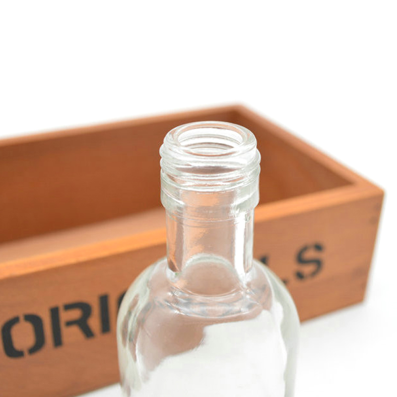 100ml empty small mouth mini spirits vodka liquor glass bottle with screw cap