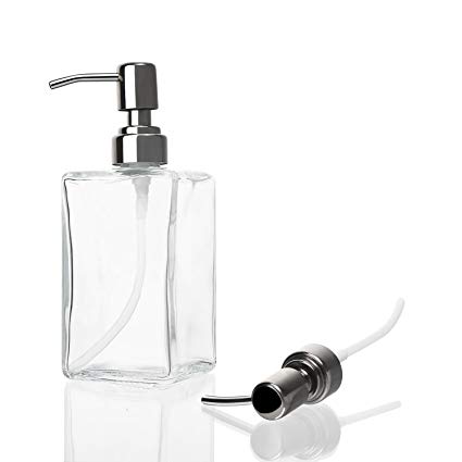 100ml emulsion lotion serum empty amber clear green cosmetic pump glass bottle