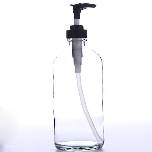 100ml emulsion lotion serum empty amber clear green cosmetic pump glass bottle