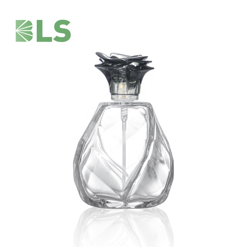 100ml fancy perfume bottle cosmetic chinese flower cap perfume bottles