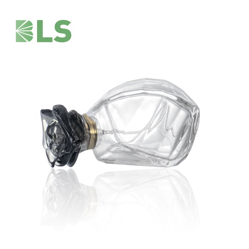 100ml fancy perfume bottle cosmetic chinese flower cap perfume bottles