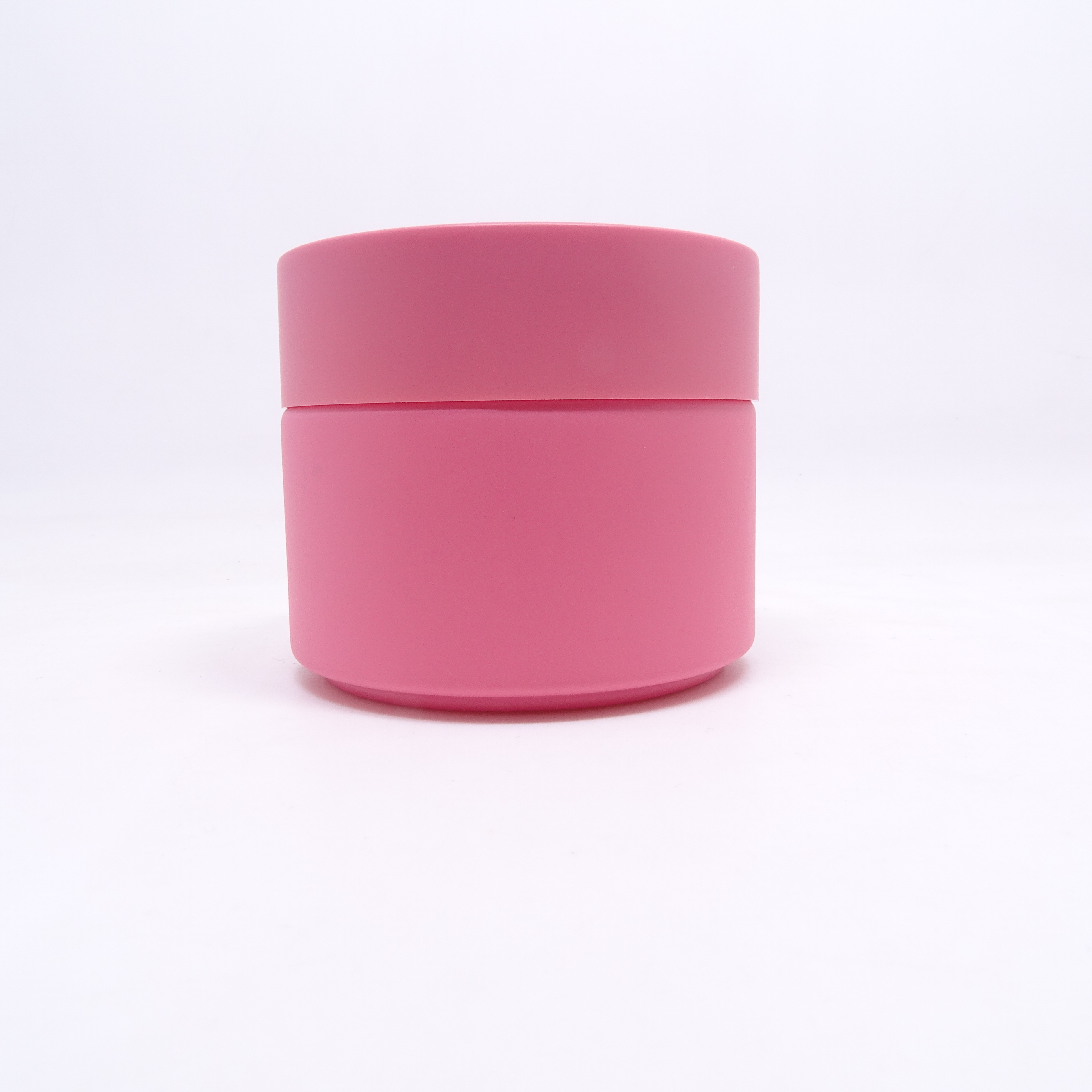 100ml frosted matte green empty glass porcelain cosmetic jars with customized ABS lid