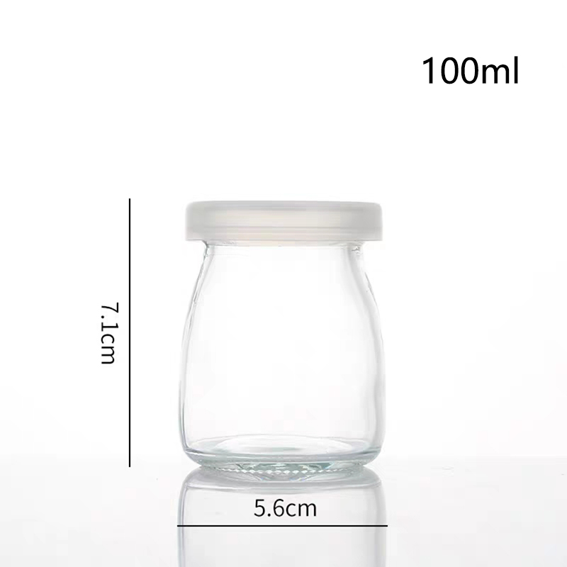 100ml glass milk jar pudding jars jam jelly jars