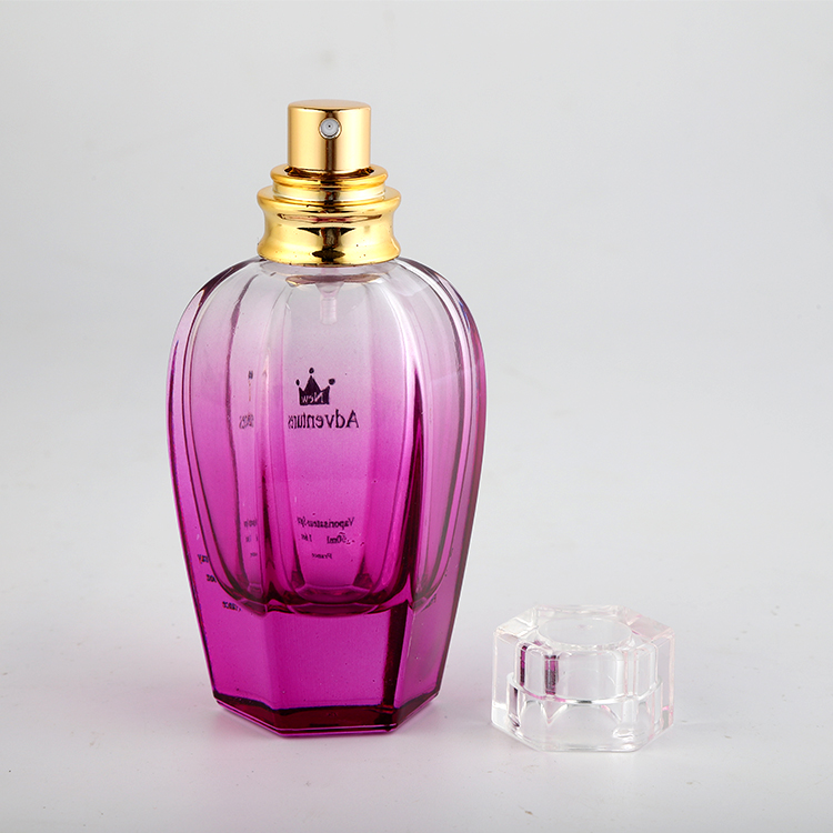 100ml high premium quality round glass perfume bottle with thick bottom