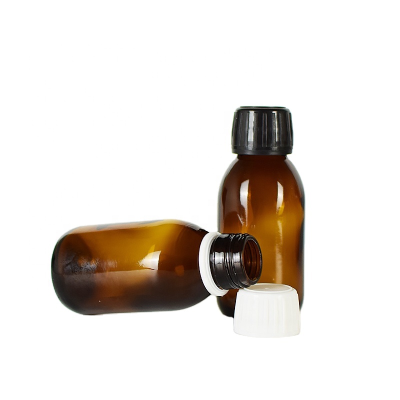 100ml high quality syrup bottle oral liquid medicine bottle sealed amber glass bottle