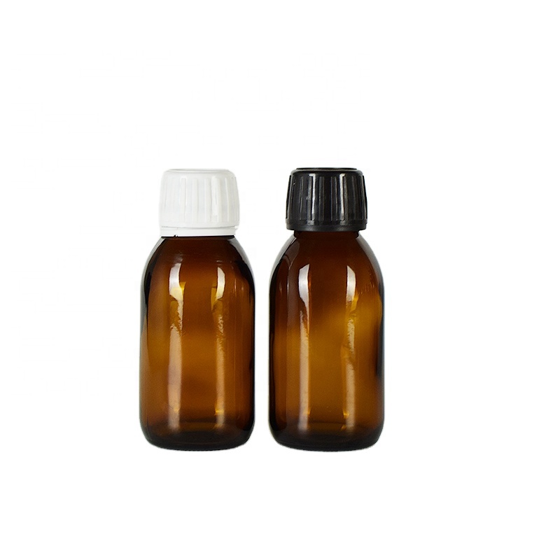 100ml high quality syrup bottle oral liquid medicine bottle sealed amber glass bottle