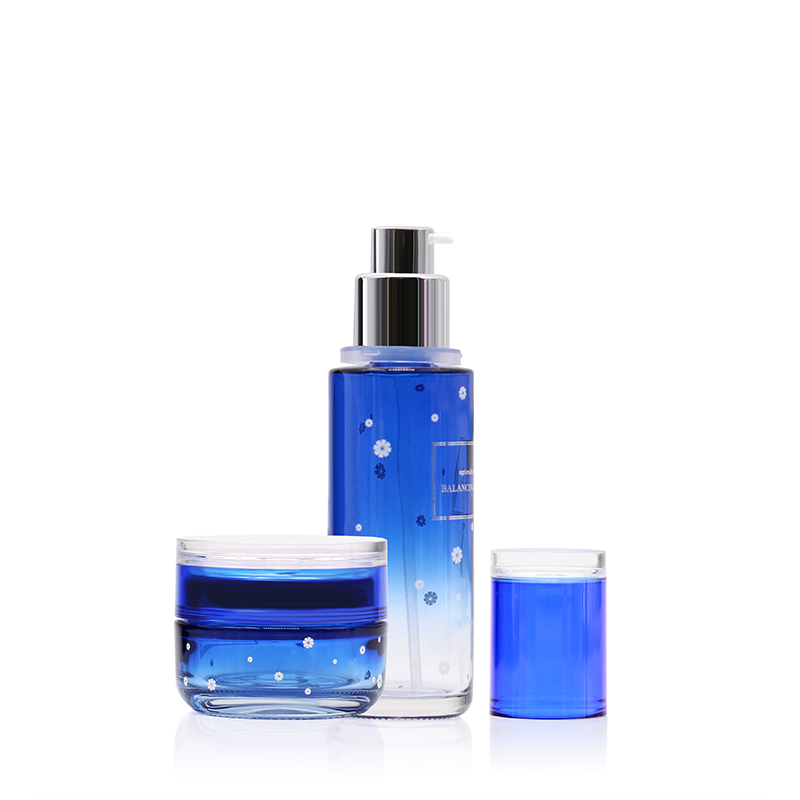 100ml hot sales lotion pump glass bottle can be customized with printing