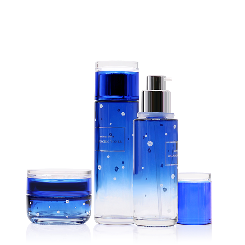 100ml hot sales lotion pump glass bottle can be customized with printing