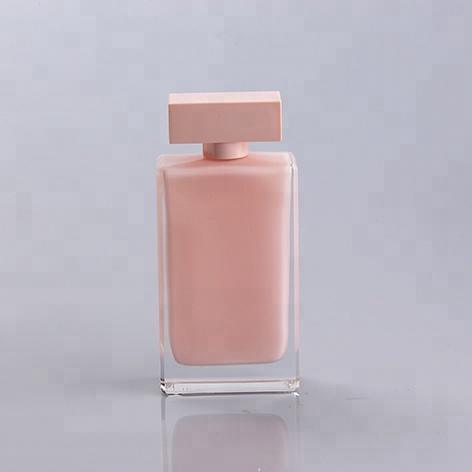 100ml inside pink painting perfume glass bottle