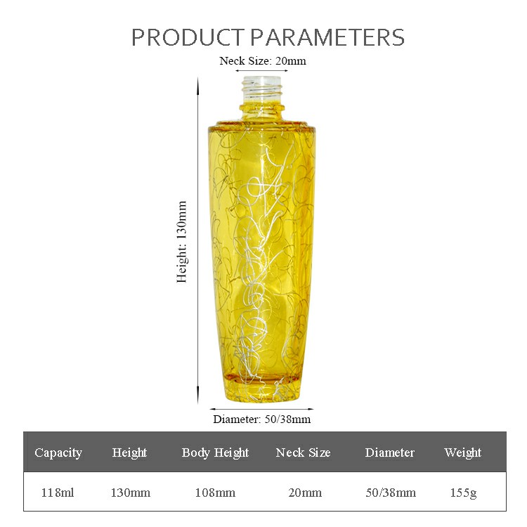 100ml lacquering bottle packaging lotion pump cosmetic glass container