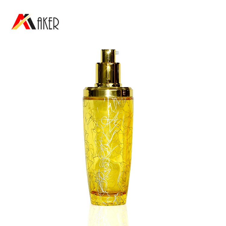 100ml lacquering bottle packaging lotion pump cosmetic glass container