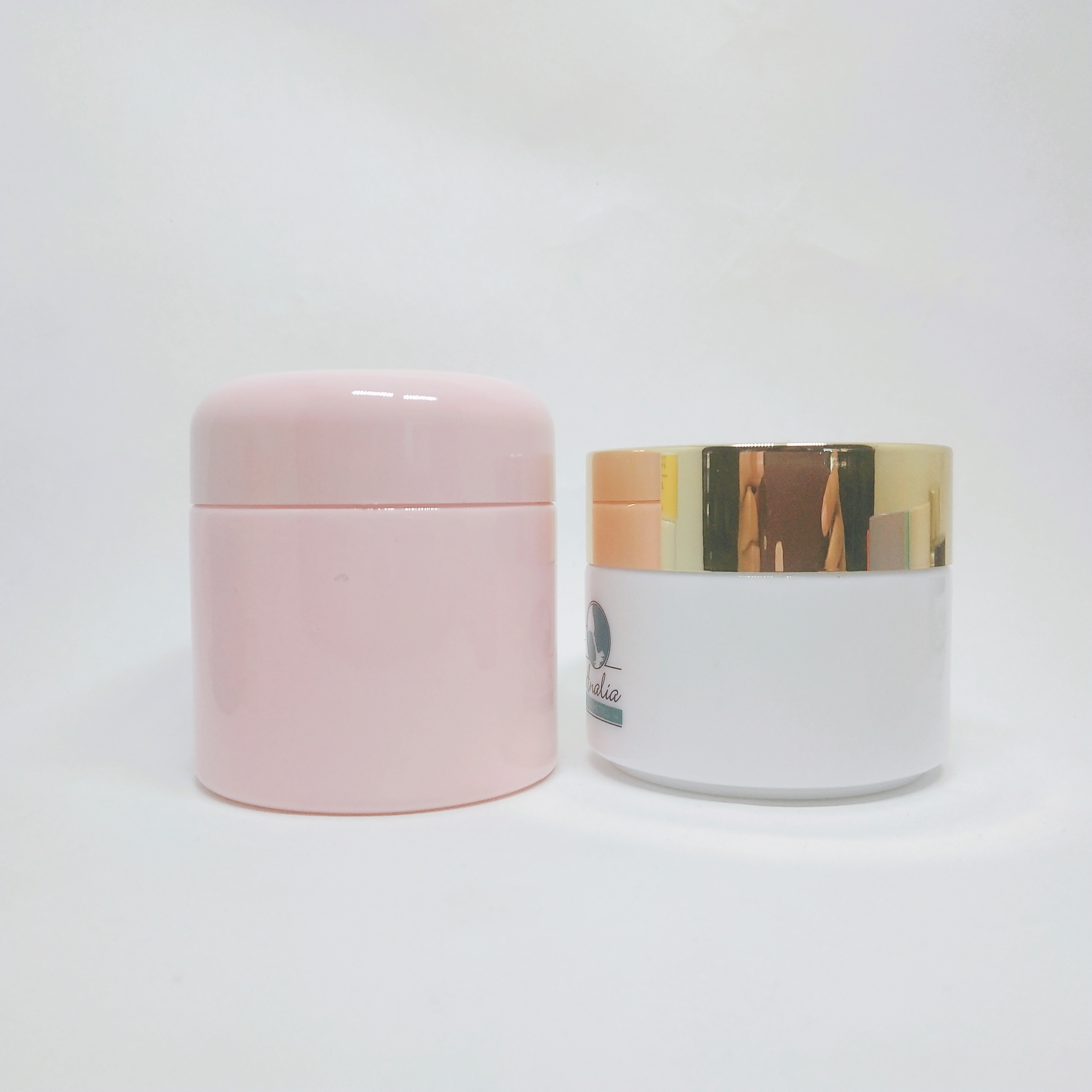 100ml large white porcelain cosmetic frosted glass cream jar