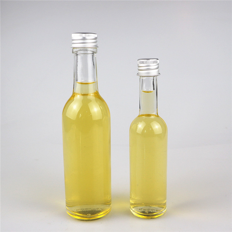 100ml liquor wine bottle glass with screw aluminium cap