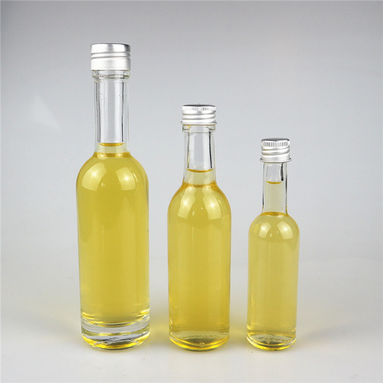 100ml liquor wine bottle glass with screw aluminium cap