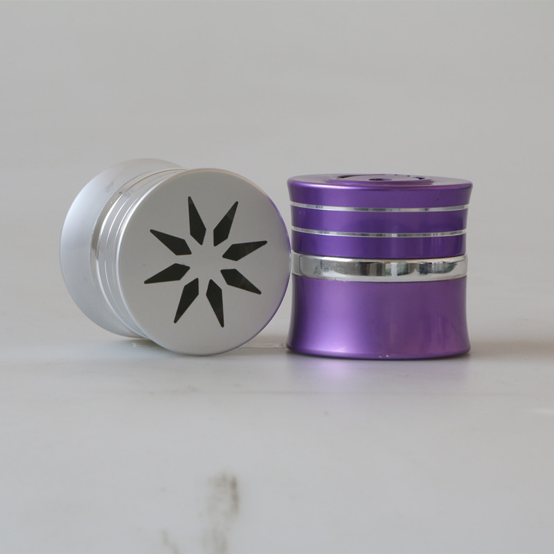 100ml luxury air freshener round aluminum glass container gel jar