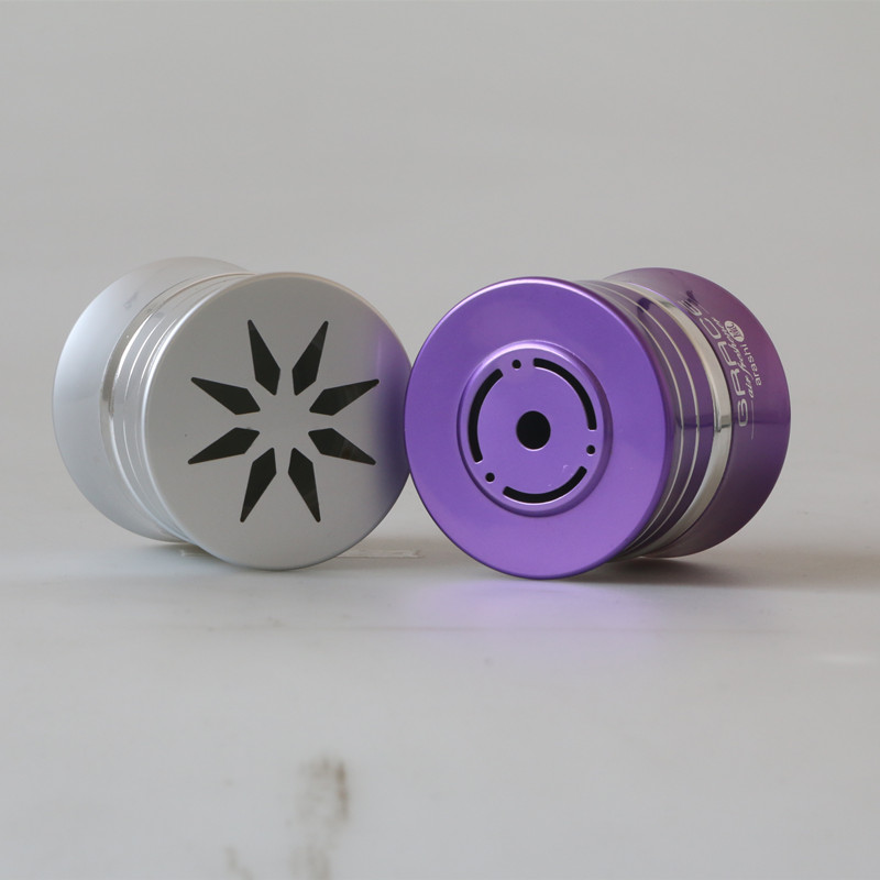 100ml luxury air freshener round aluminum glass container gel jar
