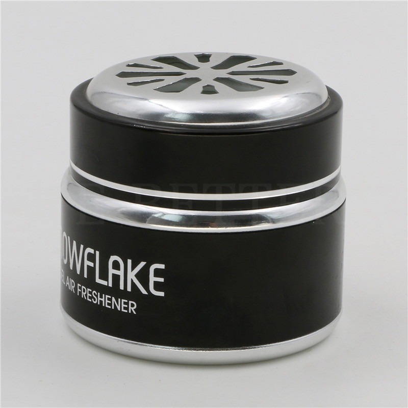 100ml luxury air freshener round aluminum glass container gel jar