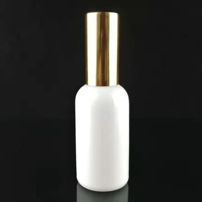 100ml luxury opal white glass cosmetic spray bottle 30ml