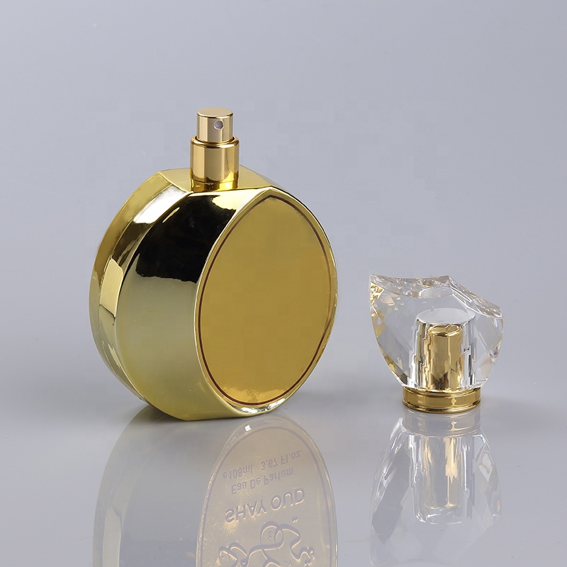 100ml luxury rose gold empty glass bottle