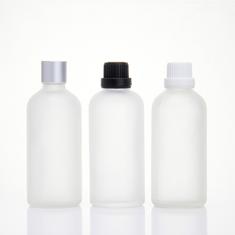 100ml matt frosted clear glass bottle essential oil bottle 100ml