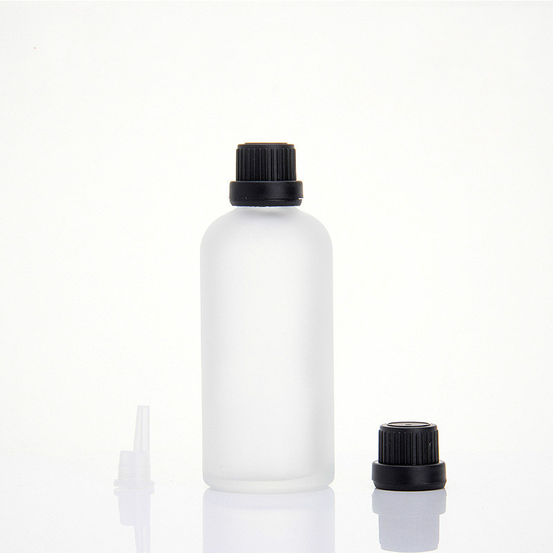 100ml matt frosted clear glass bottle essential oil bottle 100ml