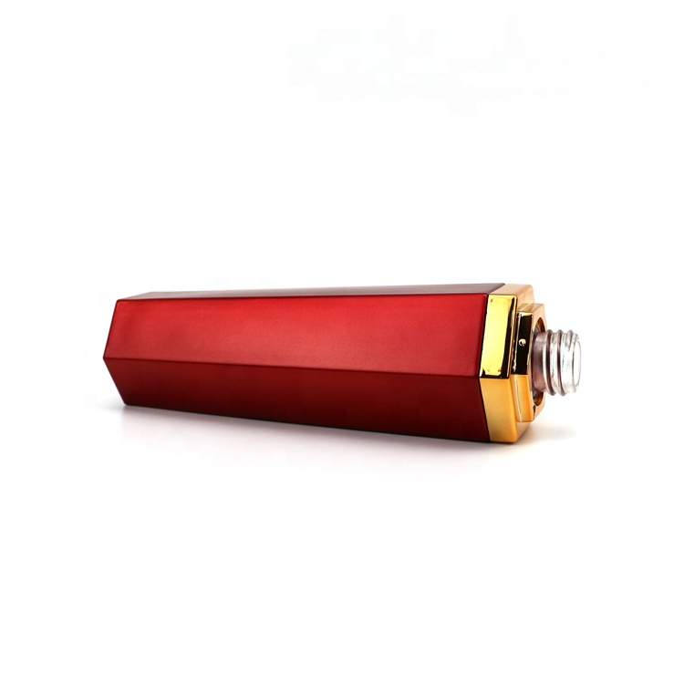 100ml matt red glass lotion perfume bottle with transparent lid glass bottle for cosmetic packaging essential oil bottle