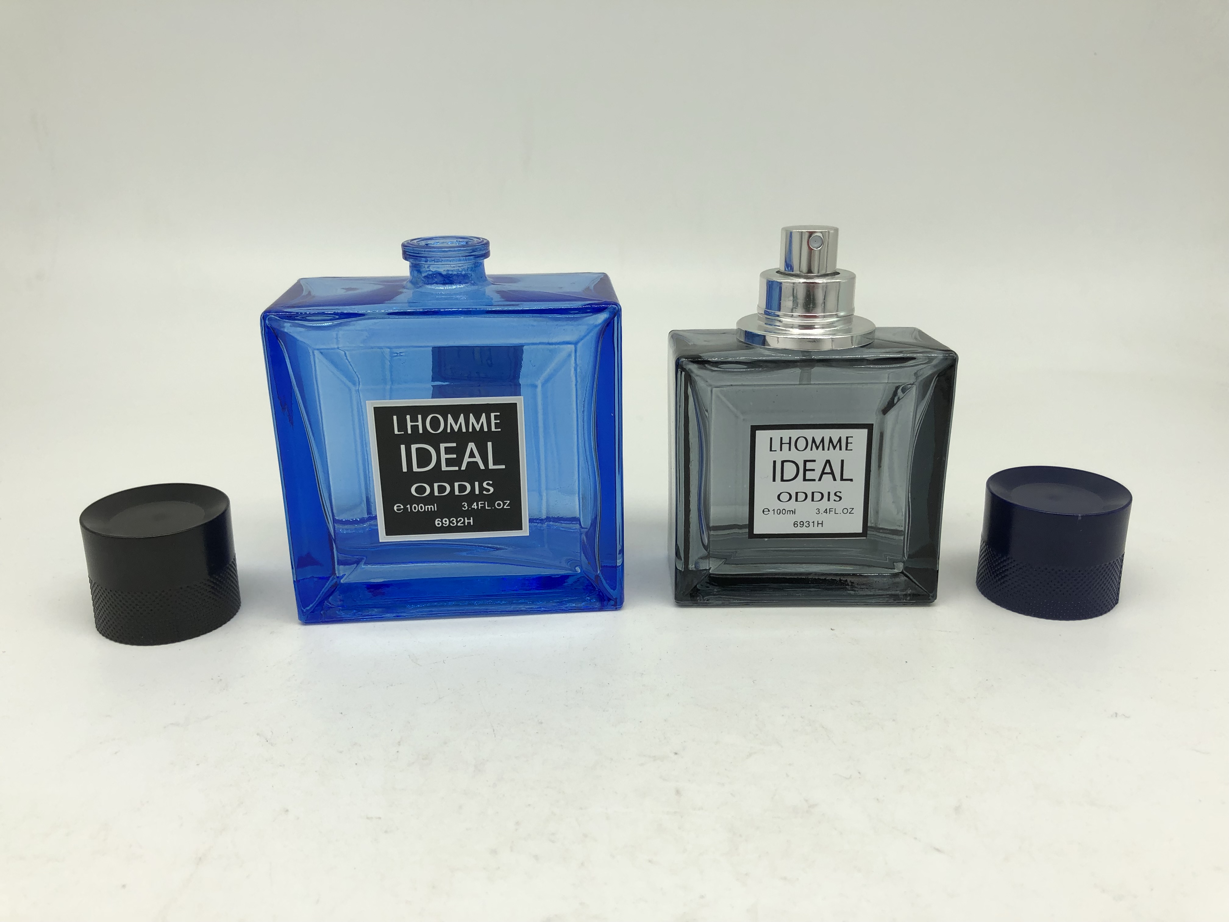 100ml new design man cologne perfume glass bottle