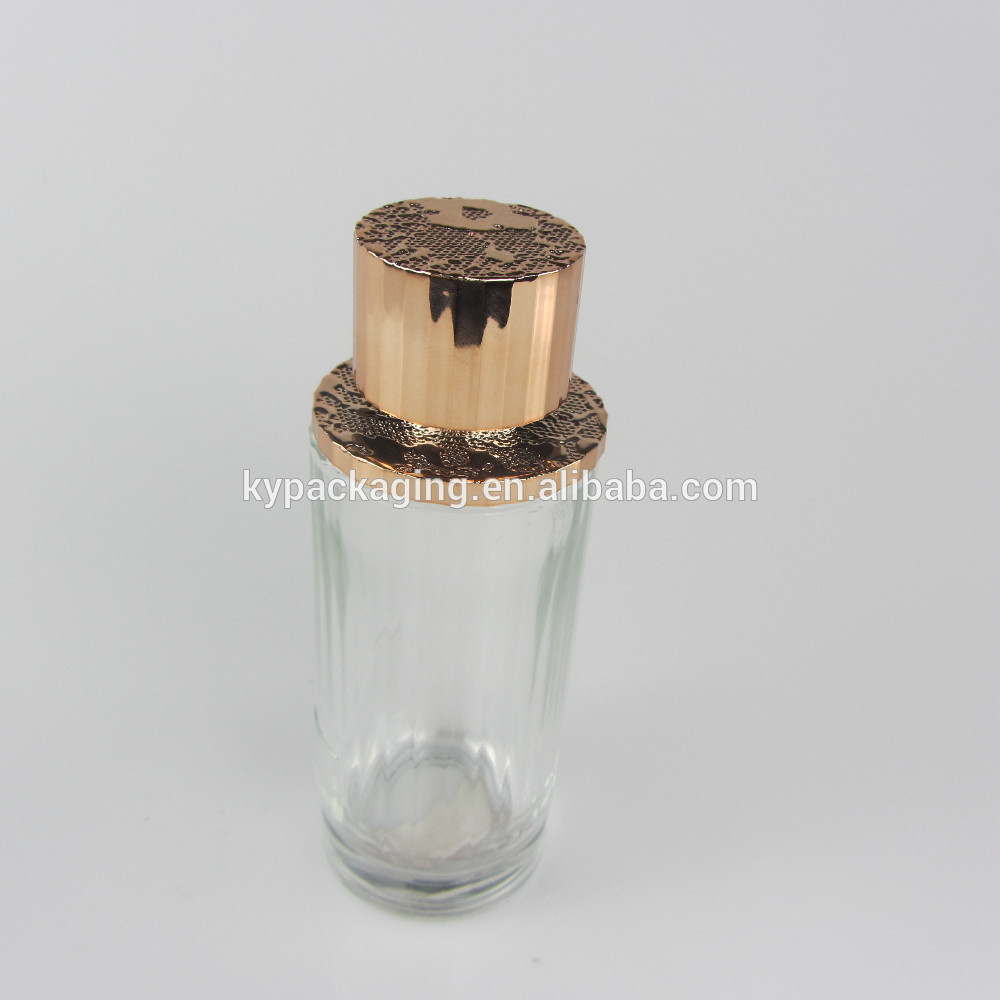 100ml new high quality cylinder women perfume glass bottle