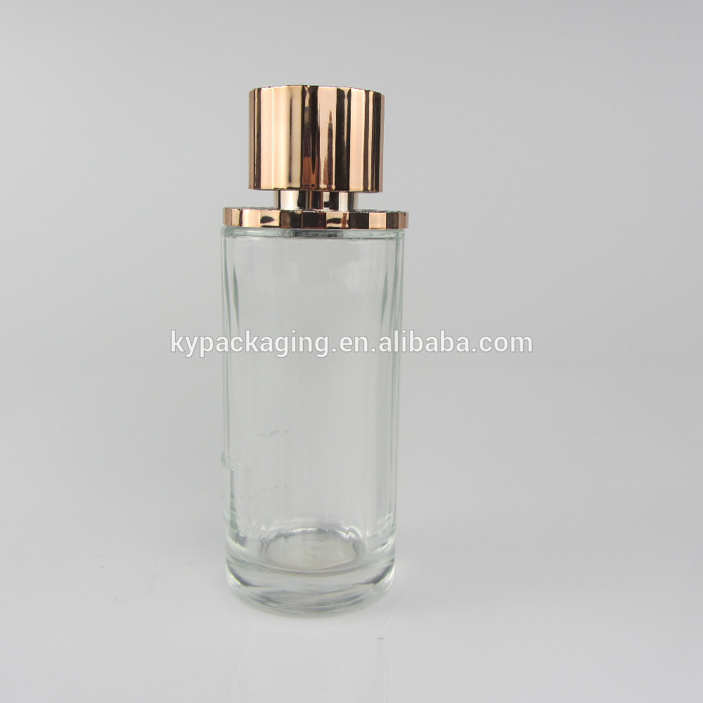 100ml new high quality cylinder women perfume glass bottle