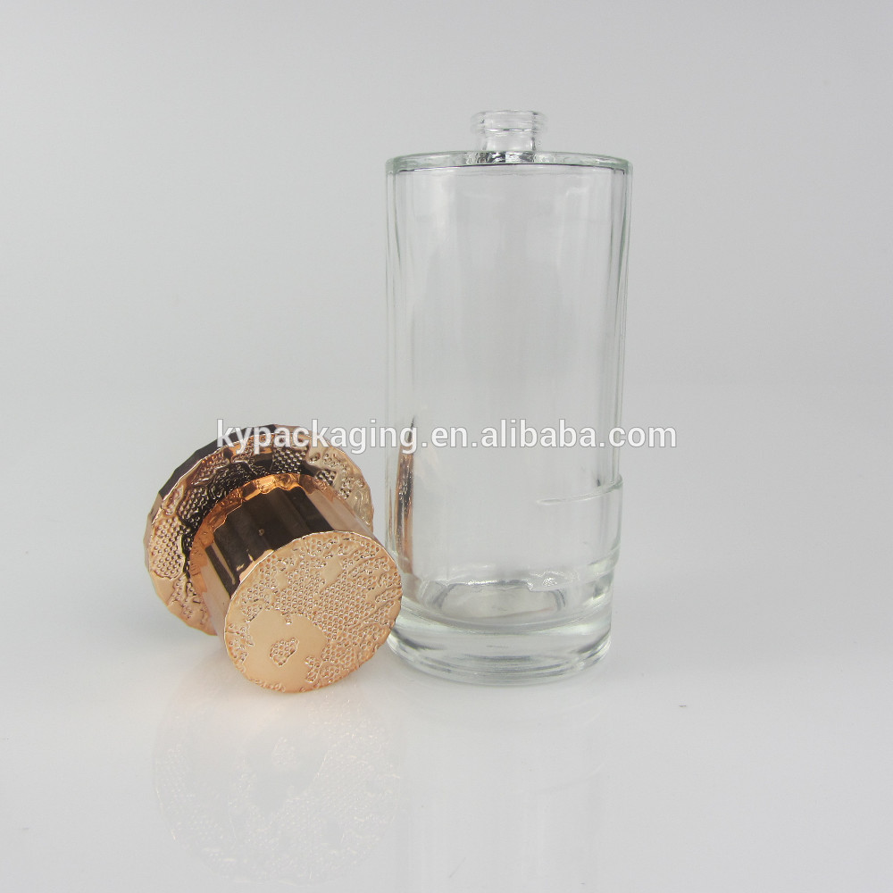 100ml new high quality cylinder women perfume glass bottle