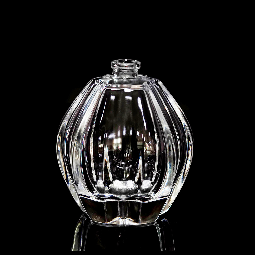 100ml ready to ship hot sale in stock luxury thick wall special round ball shaped crystal perfume bottle