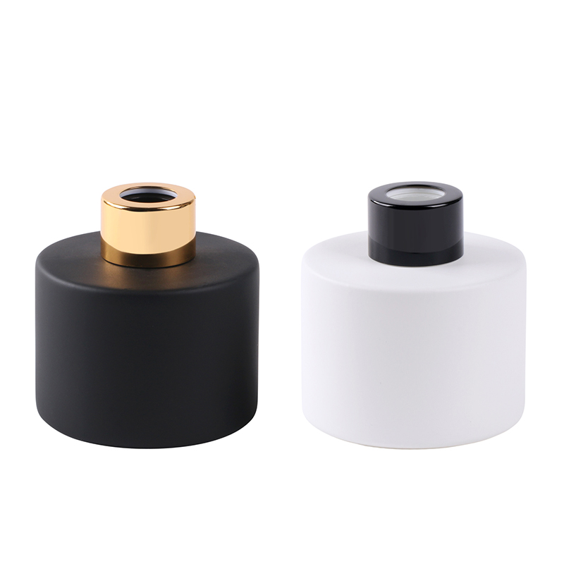 100ml round cap bottle black reed diffuser glass bottle