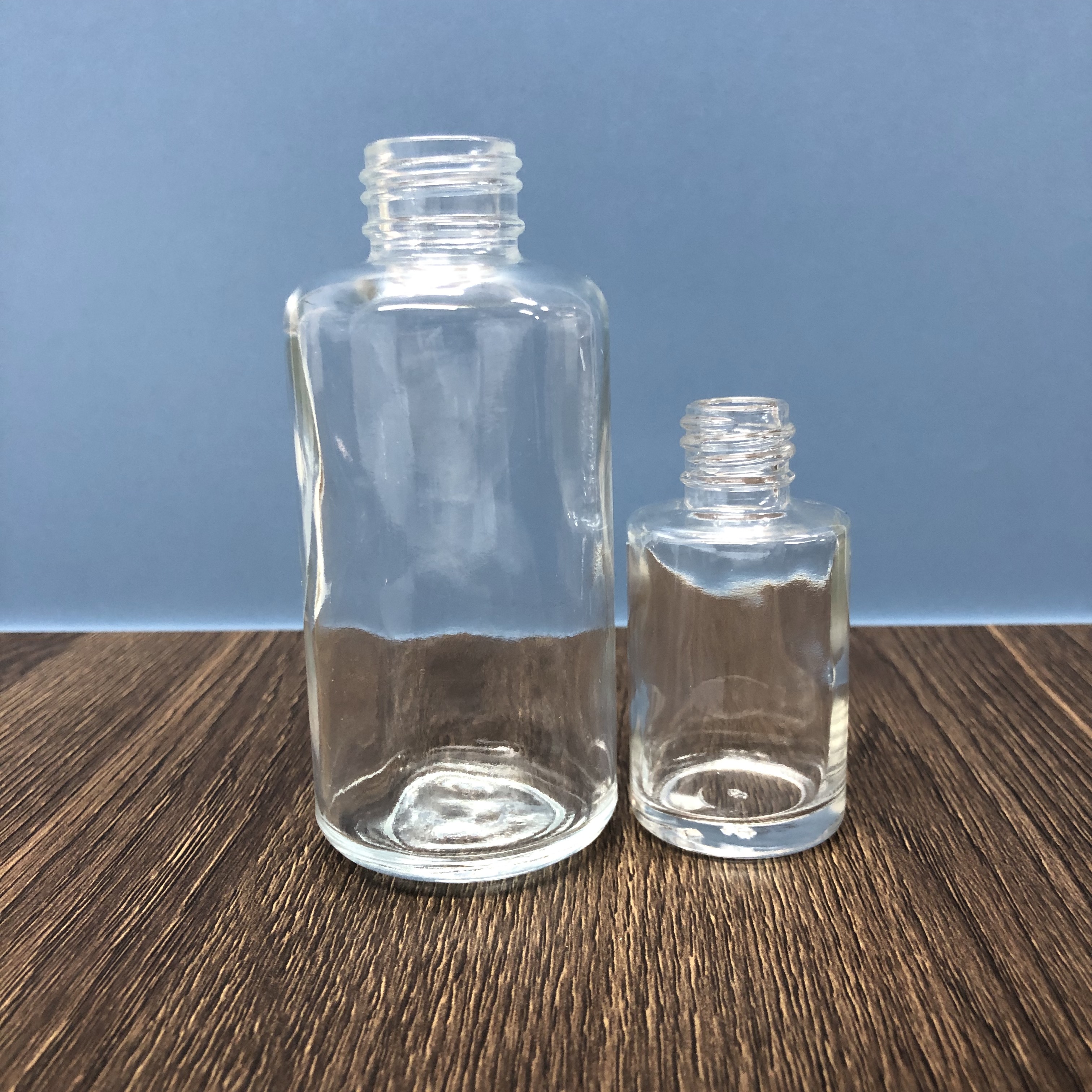 100ml round glass perfume bottle with 15mm neck finish wholesale
