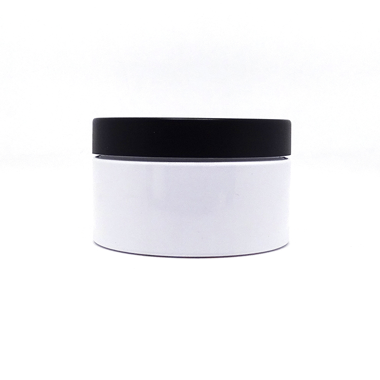 100ml skin care packaging cosmetic facial sugar scrub pot white pet jar for body butter container
