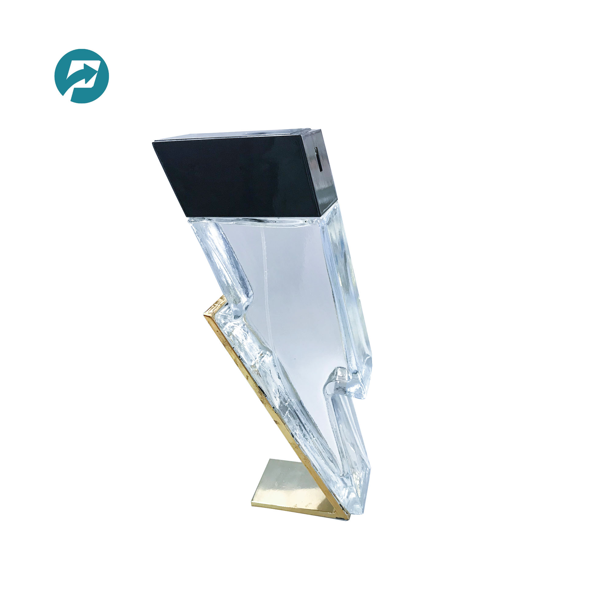 100ml special shape lightning perfume glass bottle
