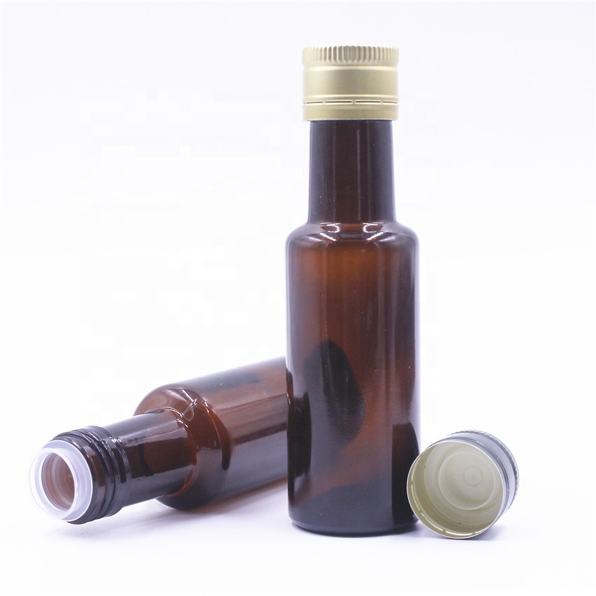 100ml stocked empty dark green brown color cooking olive oil glass bottle