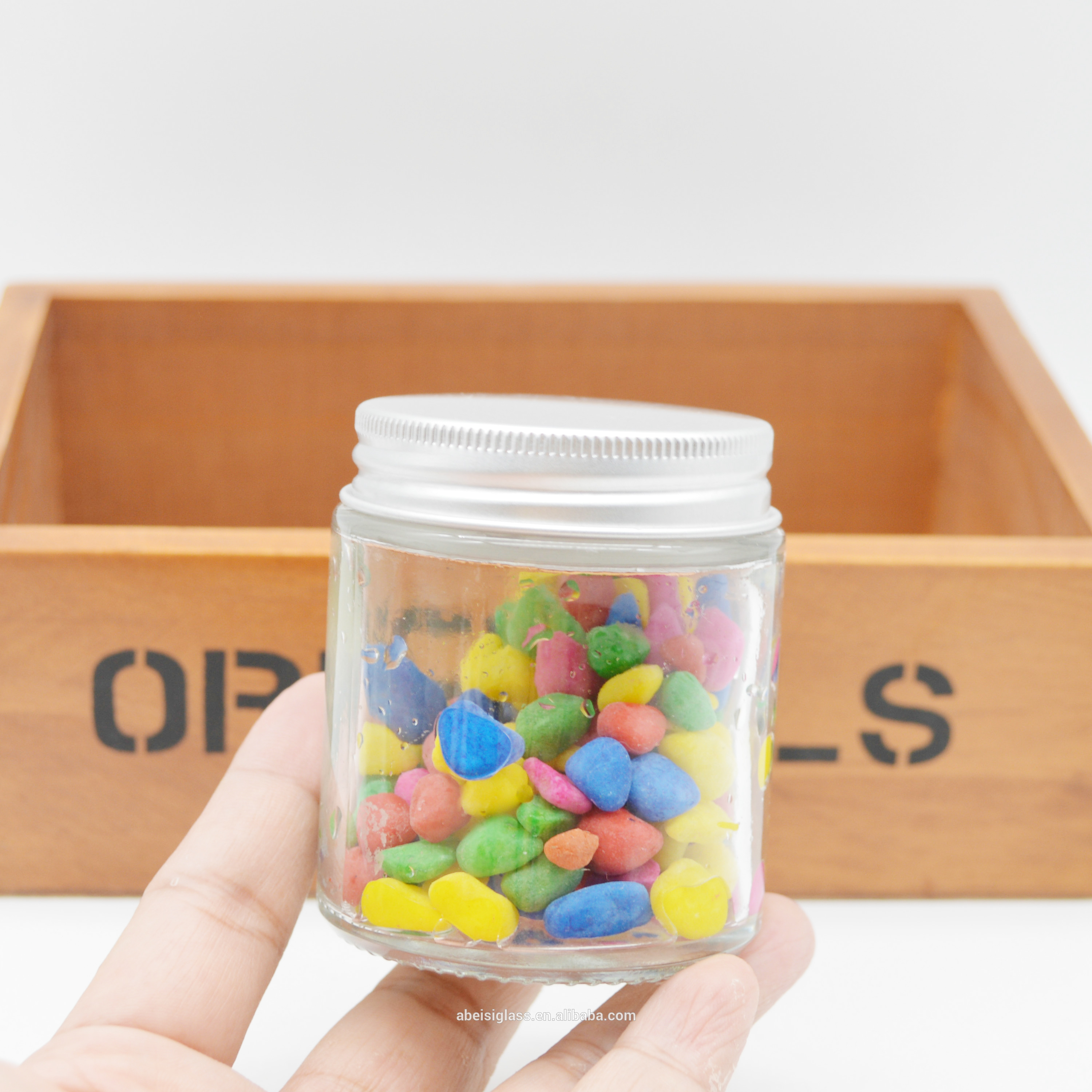 100ml straight sided cream cosmetic jar with aluminum lids