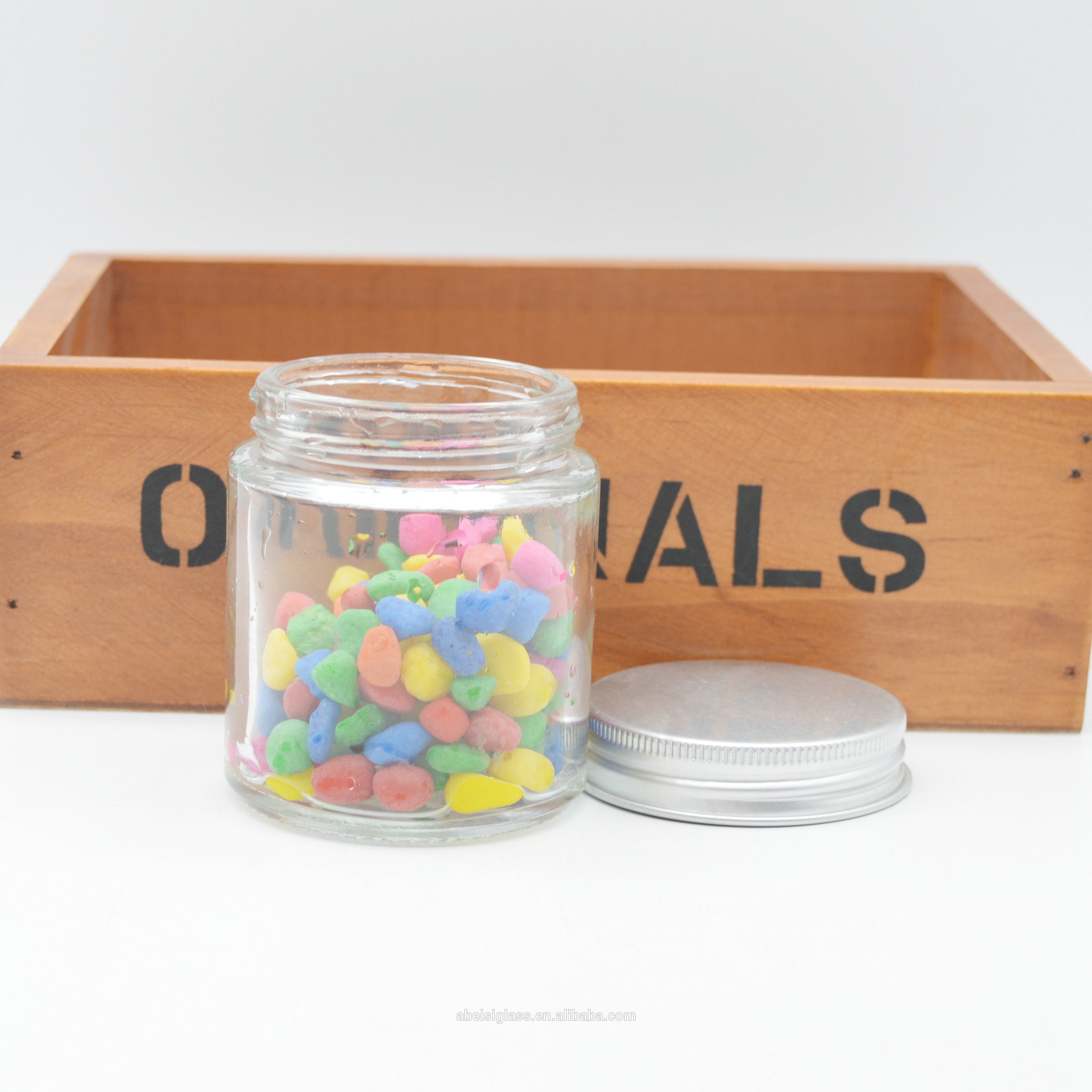 100ml straight sided cream cosmetic jar with aluminum lids