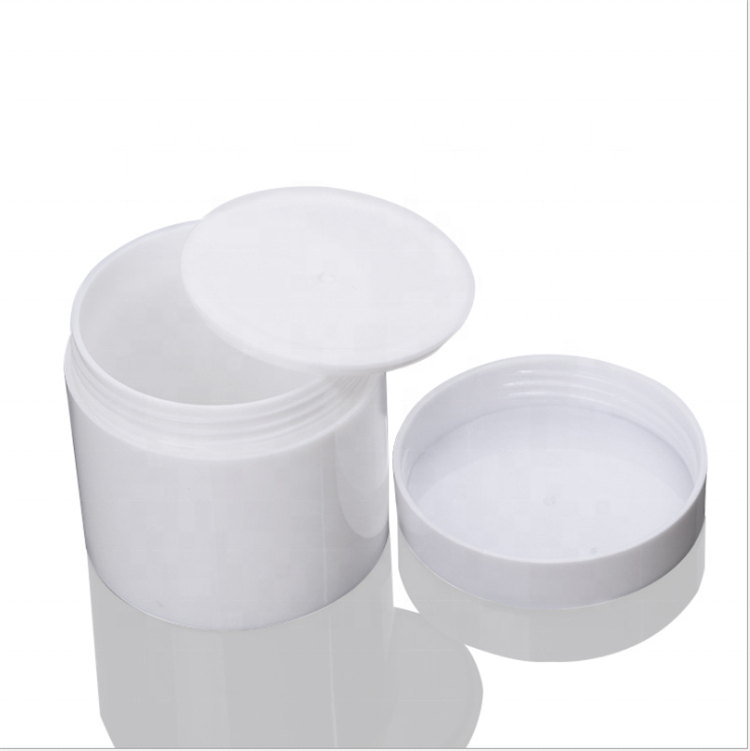 100ml white PP cosmetic container cream jar