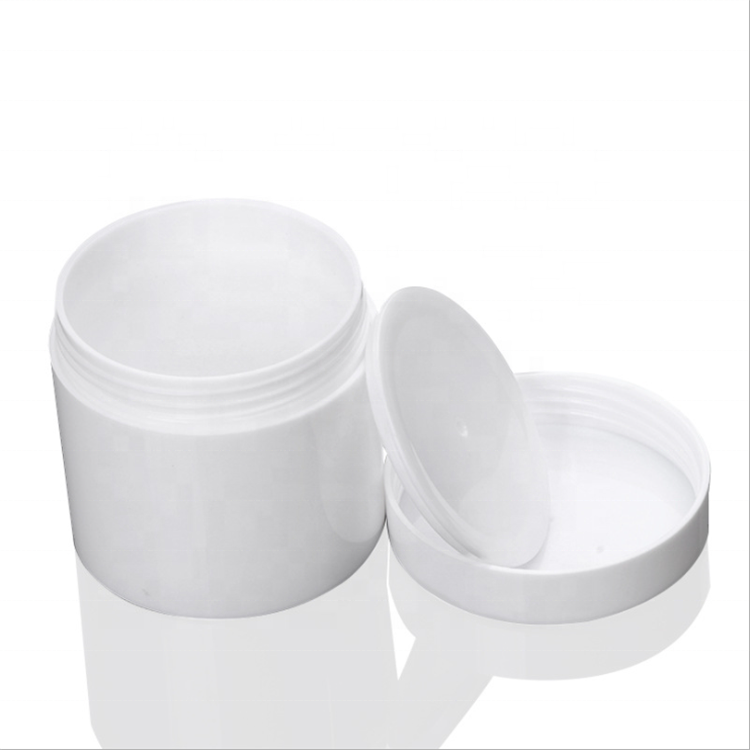 100ml white PP cosmetic container cream jar