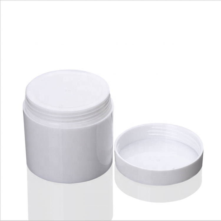 100ml white PP cosmetic container cream jar