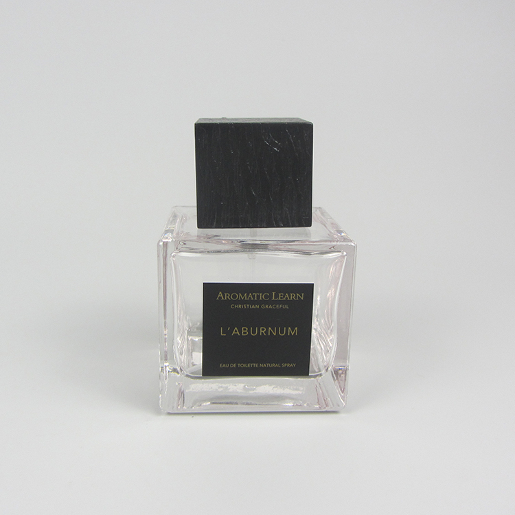 100ml white luxury square perfume bottle wholesale with printing