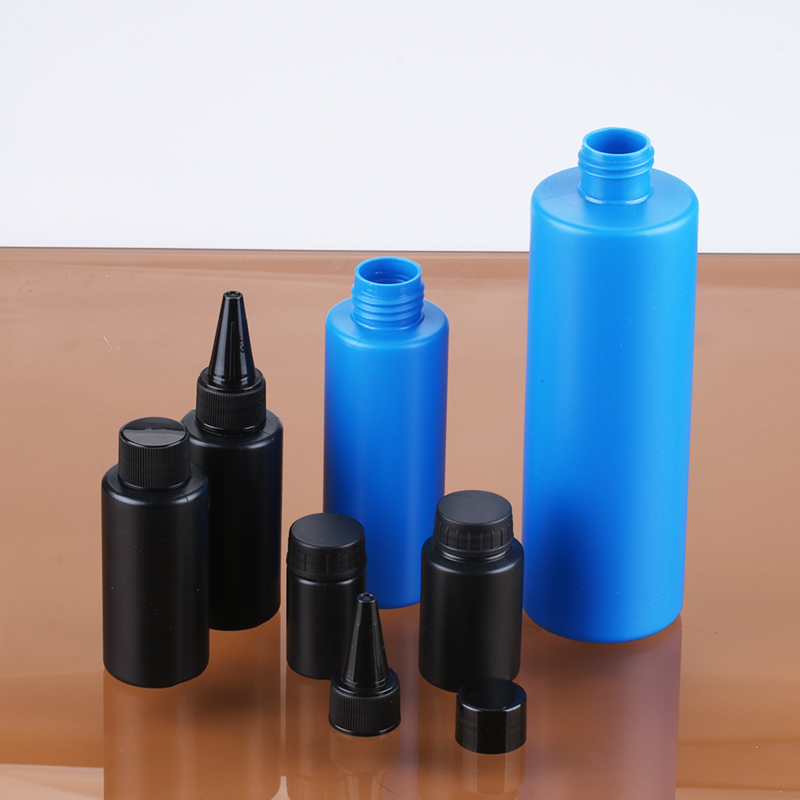 100ml wholesale nail polish bottle plastic nail glue container gel uv black bottle