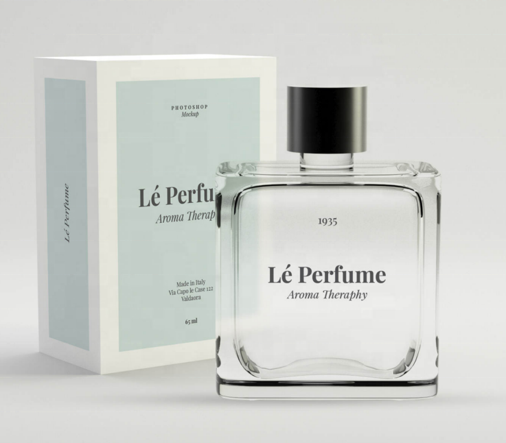 100ml wholesale perfume  glass bottle with paper box packing