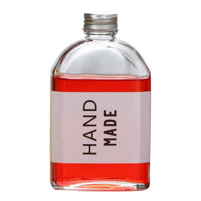 100ml200ml250ml350ml shouldered new design juice cold brew coffee milk glass drinking bottle with lid